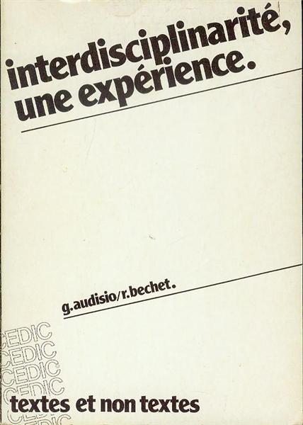 Interdisciplinarit: une exprience