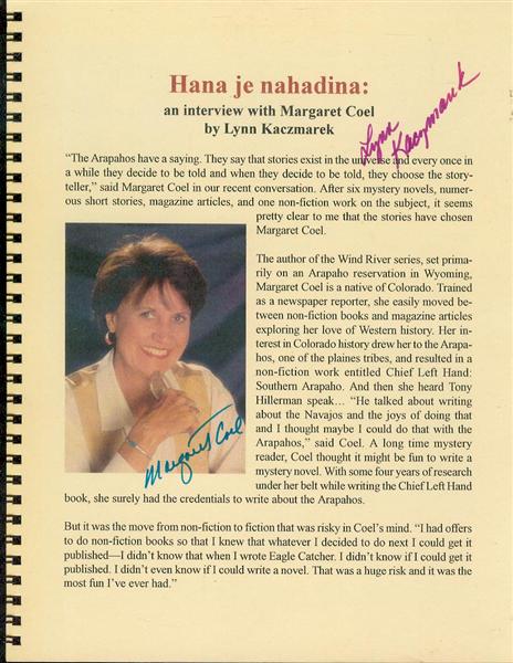 Hana je nahadina: An Interview with Margaret Coel