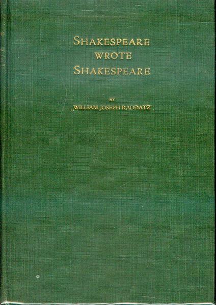 Shakespeare Wrote Shakespeare