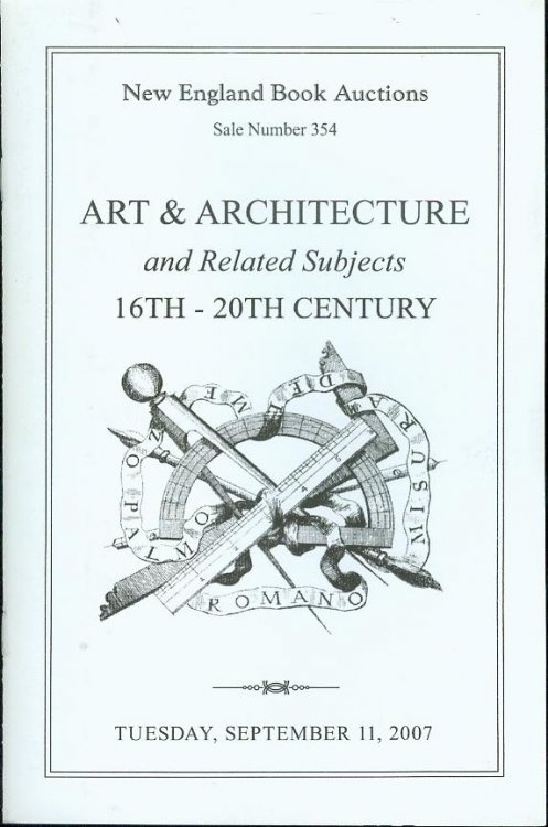 Art & Architecture and Related Subjects 16th-20th Century (Sale Number 354, September 11, 2007)