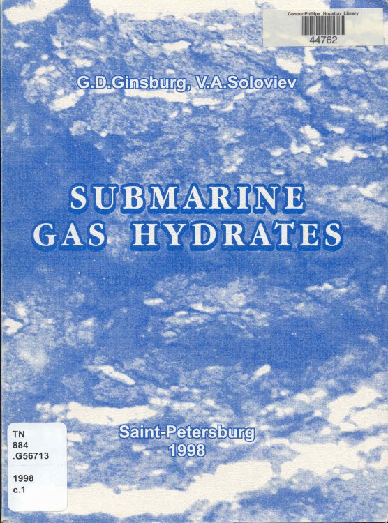 Submarine Gas Hydrates