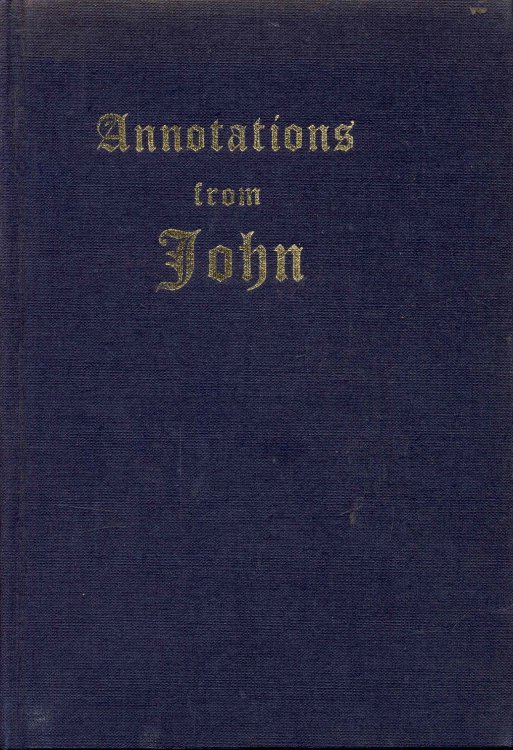 Annotations from John