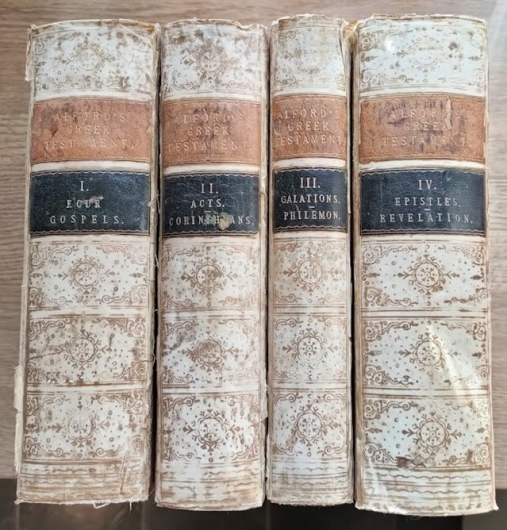The Greek Testament: With a Critically Revised Text: A Digest of Various Readings: Marginal References to Verbal and Idiomatic Usage: Prolegomena: and a Critical and Exegetical Commentary: Set of 4 Volumes