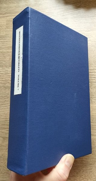 Miscellaneous Booklets: Volume 7