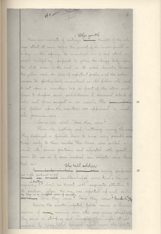 Red Badge of Courage - Manuscript Facsimile