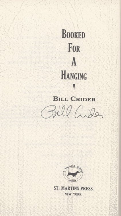 Booked for a Hanging