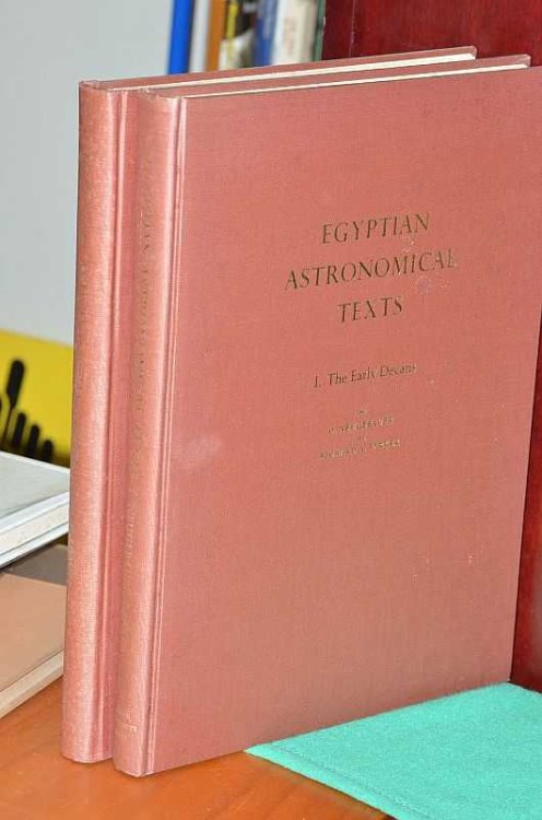 Egyptian Astronomical Texts: The Early Decans and The Ramesside Star Clocks. Two volume set