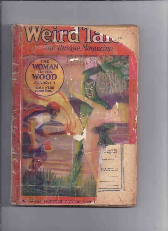Weird Tales Magazine ( Pulp ) / Volume 8 ( viii ) # 2, August 1926 ( Terrible Old Man; Woman of the Wood; Devil's Pay; Monster God of Mamurth ( 1st Published Story for Edmond Hamilton ); Devil's Graveyard, etc)