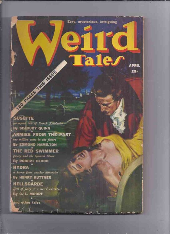Weird Tales Magazine ( Pulp ) / Volume 33 ( xxxiii ) # 4 April 1939 ( Curse of Yig; Wicked Clergyman; Mommy; The Red Swimmer; In an Old Street [poem],etc)