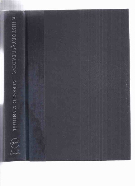 A History of Reading -by Alberto Manguel ( 1st state dustjacket / error on page 83 )