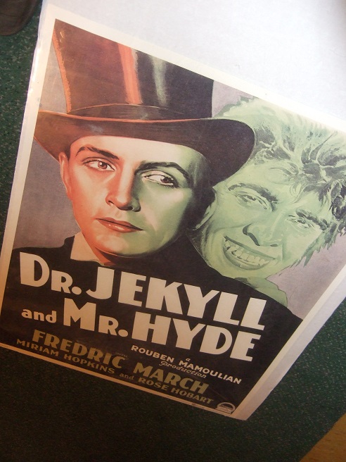 Dr Jekyll and Mr Hyde, Movie Poster, Starring Fredric March, a Rouben Mamoulian Production