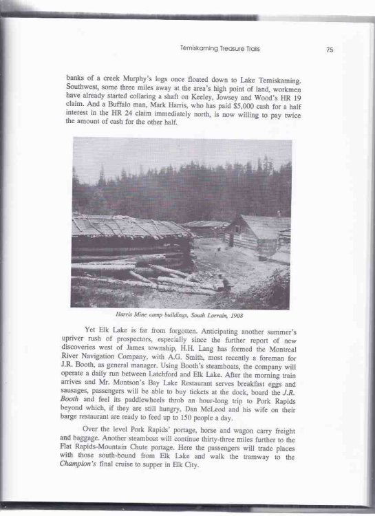Temiskaming Treasure Trails 1907 - 1909 -by Peter Fancy -a Signed Copy ( Volume 4 / Four / iv )( Timiskaming District )