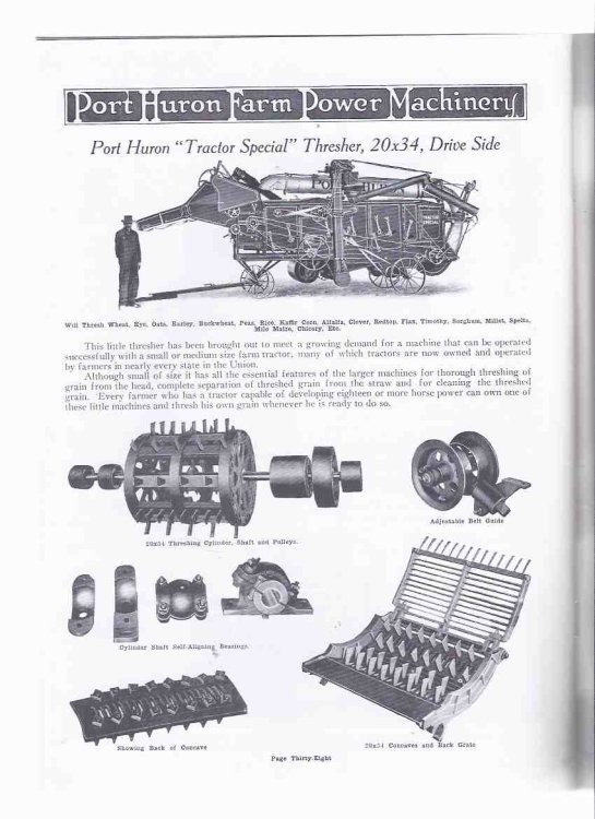 Port Huron Farm Power Machinery, Catalogue / 69: Steam Engines, Gas Tractors, Threshing / Corn / Plowing / Road Making / Sawing Machinery - Port Huron, Michigan - Engine and Threshing Company ( Catalog Facsimile for 1920 / 1921 )