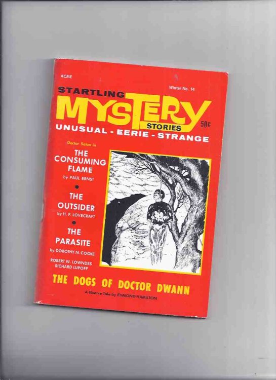 Startling Mystery Stories, Volume 3 # 2 Winter 1969, Whole Number 14 ( Includes: Dogs of Doctor Dwann; The Parasite; Outsider; The Crawler; White Domino; Case of the Dr Who Had No Business; The Feline Phantom; The Consuming Flame, a Dr Satan story )