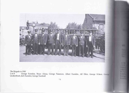 Dundas Fire Department Through the Years - 1833 to 1997 ( Ontario Local History )