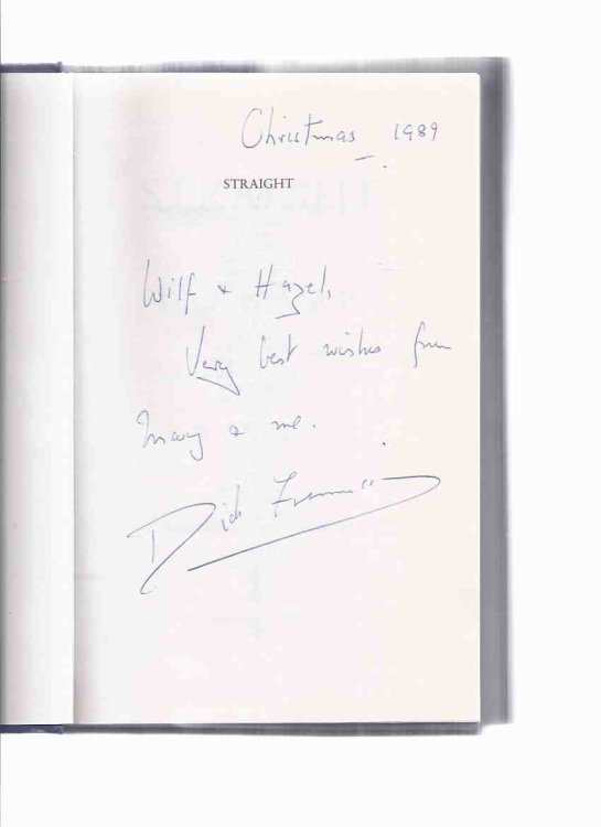 STRAIGHT ---by Dick Francis -a Signed Copy