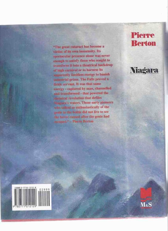 Niagara: A History of the Falls ---a Signed Copy ---by Pierre Berton ( Niagara Falls )