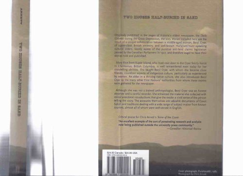 Two Houses Half-buried in Sand: Oral Traditions of the Hul'q'umi'num' Coast Salish of Kuper Island and Vancouver Island ( Halkomelem / Cowichan / Salishan language)