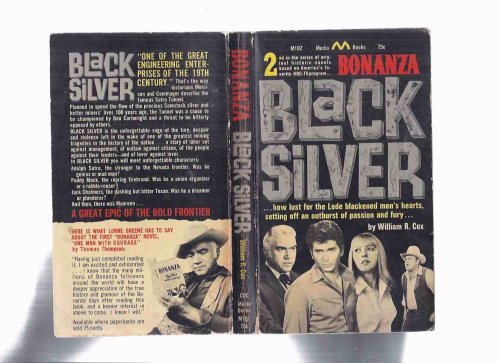 Bonanza: Black Silver, Book # 2 ( TV Tie-In Cover with Lorne Greene [ Ben Cartwright ], Dan Blocker [ Hoss ], Michael Landon [ Little Joe ])