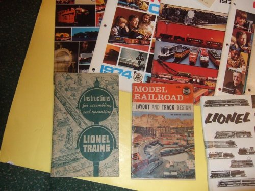LIONEL TRAINS Ephemera and Pamphlets and Catalogues -14 Items (includes: Model Railroad Layout and Track Design from Spotlite books)