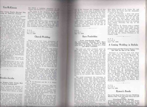 News of the Day - Yesterday -by Donald E Loker -Signed / Number 20 of the Occasional Contributions of the Niagara County Historical Society ( New York )( Articles from 19th Century Niagara Newspapers )(inc. News, Weddings, Births, Menus and Recipes etc)