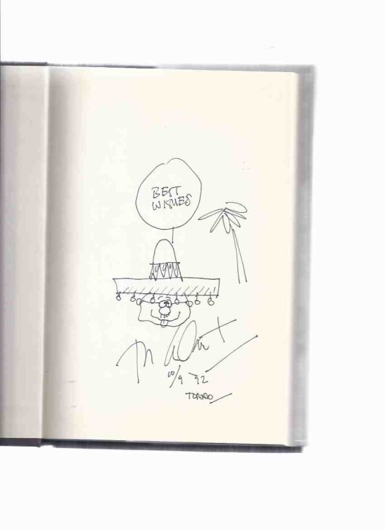 The Tijuana Bible ---by Ron Goulart ---a Signed Copy with an Illustration of a Man in a Sombrero )
