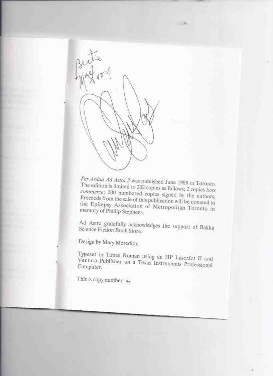 Per Ardua Ad Astra 3: Katsuri Ishiba and the Brother-In-Law of the Dalai Lama ---by R A MacAvoy / Middle Woman ( from CARDOGRAPHY ) ---by Orson Scott Card --- Signed By Both