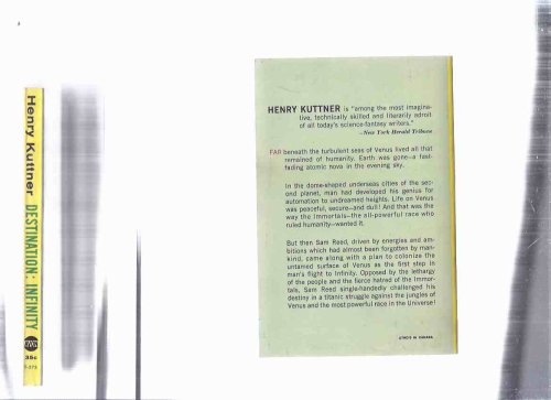 Destination Infinity -by Henry Kuttner (and C L Moore -Tipped-in Signature)(aka: Fury )