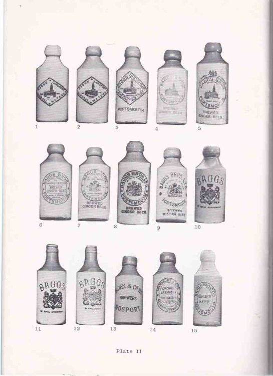 The Ginger Beer Bottles of the Portsmouth Harbour Region ( UK / England / Stoneware Bottles )