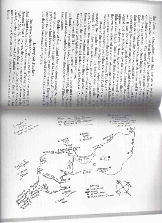 Seal Island: An Echo from the Past ---by Sonia Wickens ( West of Cape Sable Island / Nova Scotia )(inc. Seal Island Lighthouse; Shipwrecks; Seal Island Church / Local Families / NS Local history )