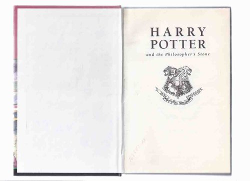 Harry Potter and the Philosopher's Stone ( AKA: Sorcerer's Stone ) --book 1 of the Series -by J K Rowling ( Volume One )