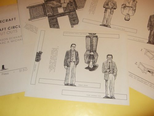 H P LOVECRAFT and The Lovecraft Circle Paper Cut Outs / Necronomicon Press (inc: HPL; Sonia Greene; Frank Belknap Long; Robert E Howard; Clark Ashton Smith; Robert Bloch; HPL's cat, Nigger-Man, HPL desk)