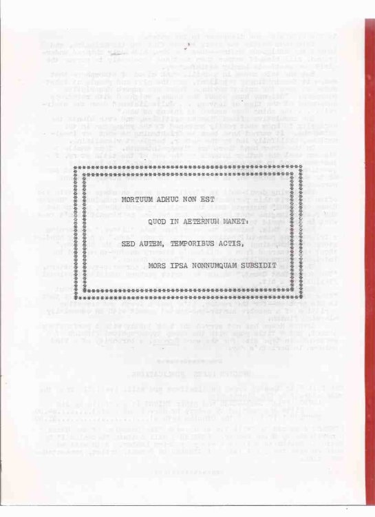 The Miskatonic, Volume 5, # 1, Issue No. 17 / EOD ( Esoteric Order of Dagon )( Signed Letter from Dirk Mosig )
