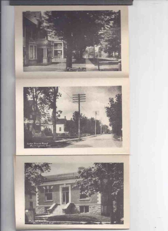 Souvenir Folder Containing 16 Photographic Views of Burlington, Ont. ( ON.)( Ontario Local History / Photographs -Circa 1918 -inc. The Brant Inn )