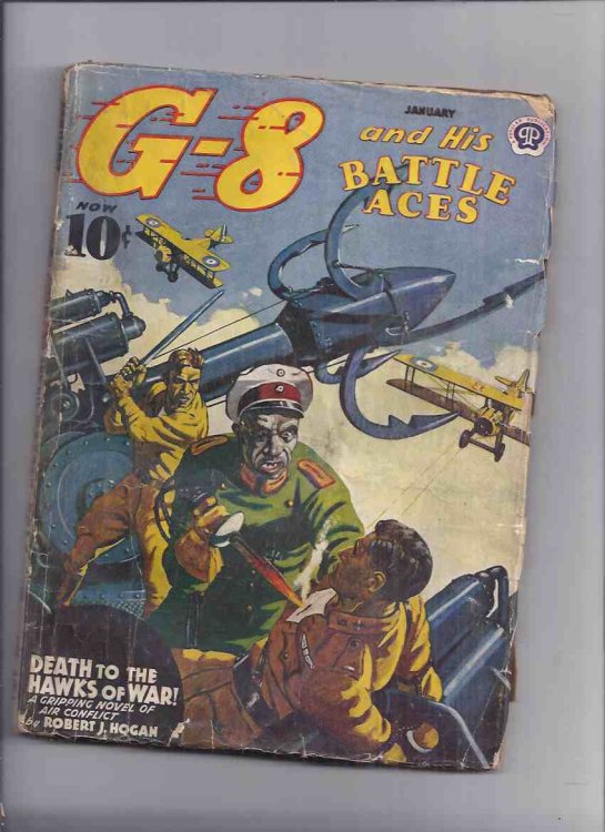 G-8 and His Battle Aces, Volume 22, # 4, January 1941 (inc. Death to the Hawks of War; Bullets for the Baron; G-8 Speaks )( Pulp Magazine )