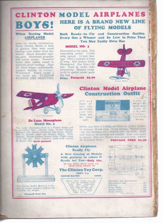 Air Wonder Stories Pulp Magazine, Volume 1, No. 4, October 1929 (inc. Air Spy By Harrison; Ark of the Covenant By Macclure [part 4]; Invisible Raiders By Repp, etc)
