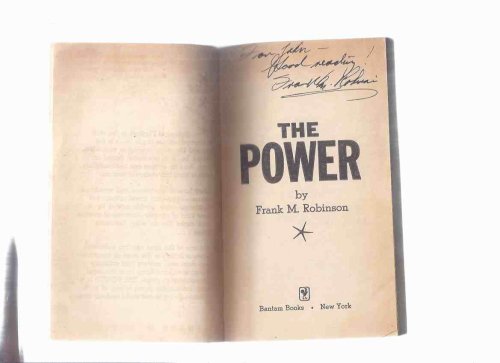 The Power -by Frank M Robinson -a signed Copy
