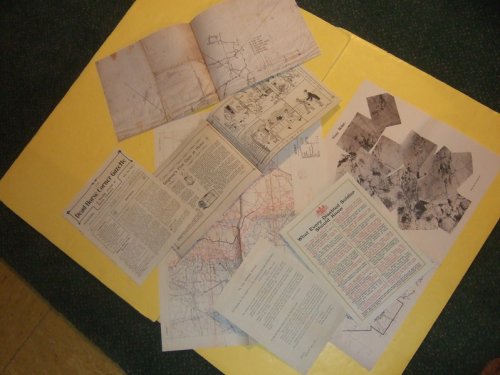 Canada in the World Wars / Canadian War Museum ( WWI / WWII )(inc. Facsimiles of Maps, Recruitment Posters, Letters, Booklets, Pamphlets; Aerial Photos; Pilot's Log Book; Trench Newspapers; German U-Boat Handbook; Postcards; Telegram Bing Coughlin Poster)