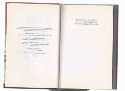 Harry Potter and the Philosopher's Stone ( AKA: Sorcerer's Stone ) --book 1 of the Series -by J K Rowling ( Volume One )