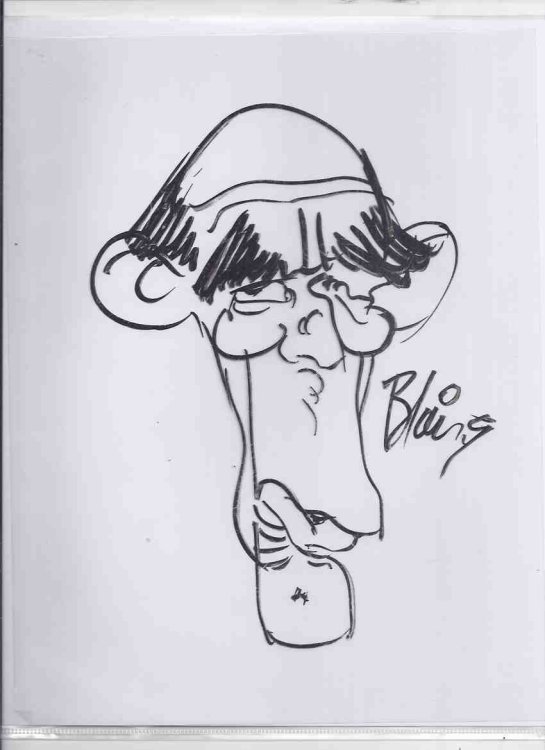 Original Artwork / Sketch of Robert Stanfield -by Blaine ( Hamilton Spectator related)