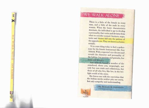 We Walk Alone Through Lesbos' Lonely Groves -by Ann Aldrich --a Signed Copy