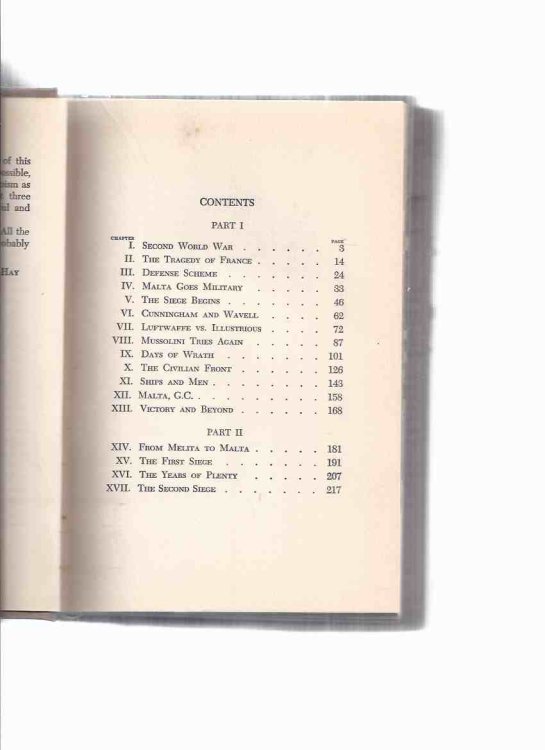 Malta Epic -by Ian Hay ( British Occupation )(includes: HMS Illustrious )