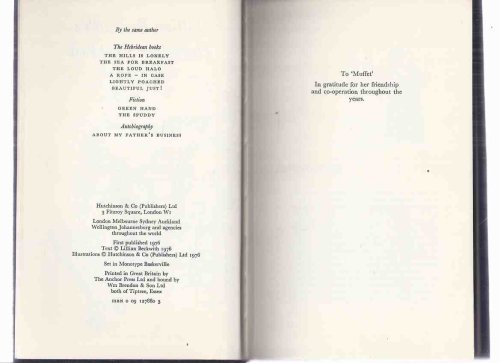 Lillian Beckwith's Hebridean Cookbook by Lillian Beckwith ( Cook Book / Cooking / Recipes / Hebrides / Scotland )