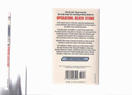G I JOE: Operation: Death Stone, Volume 6 -a Find Your Fate Adventure ( GI JOE / GIJOE )( Book Six / vi )