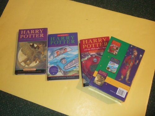 THREE BOOKS: Harry Potter: Harry Potter and the Philosopher's Stone ---with -and the Chamber of Secrets ---with -and the Prisoner of Azkaban ---Volumes 1, 2, 3 in a Slipcase ( Box / Boxed / Slipcased Set ) ( Aka Sorcerer's Stone )