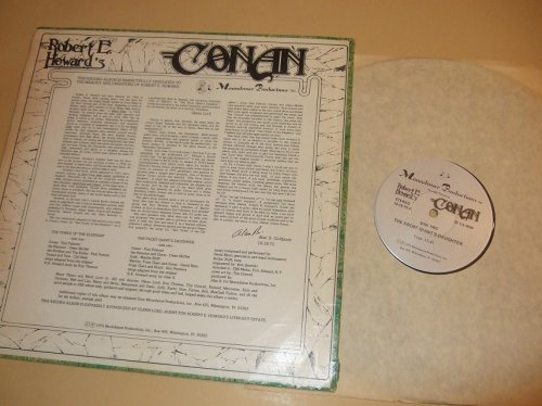 Robert E Howard's Conan Featuring The Tower of the Elephant /&/ The Frost Giant's Daughter Authorized Dramatizations of 2 Howard Stories ( 33 1/3 Record / LP / Album )( Conan the Barbarian )