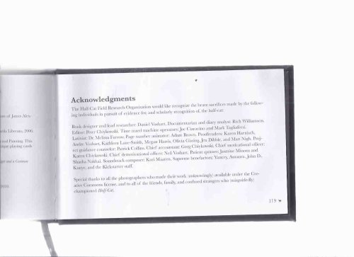 Half-Cat: A Partial History from The Collected Works of James Alexander -by Erwin Hobbes (signed) ( Two-Legged Cats )