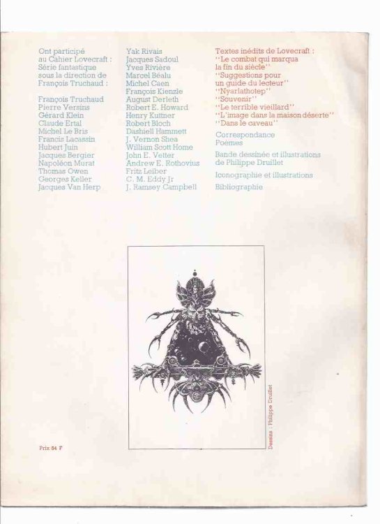 L'HERNE LOVECRAFT : Serie Fantastique ( About and By H P Lovecraft )( L' Herne )