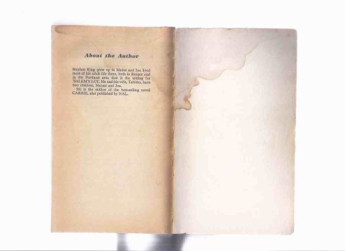 Salem's Lot -by Stephen King ( Vampires in the Town of Jerusalem's Lot ) ( 'Salems' / Salems / 'Salem's Lot )