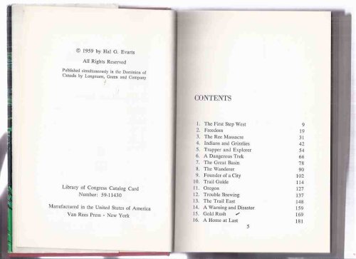 Jim Clyman: A Westerners Book -by Hal G Evarts ( Frontiersman / Mountain Man James Clyman )